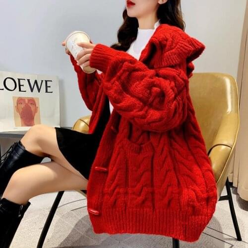 2021 Spring Women Autumn Printing Sweater Female Outwear Loose Cardigans Ladies Soft V-Neck Knitted Cardigans Sweaters H1243