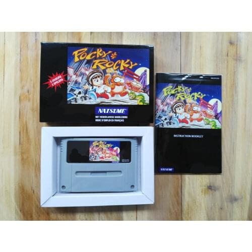 16Bit Games ** Pocky & Rocky 1 ( PAL Version!! Box+Manual+Cartridge!! )