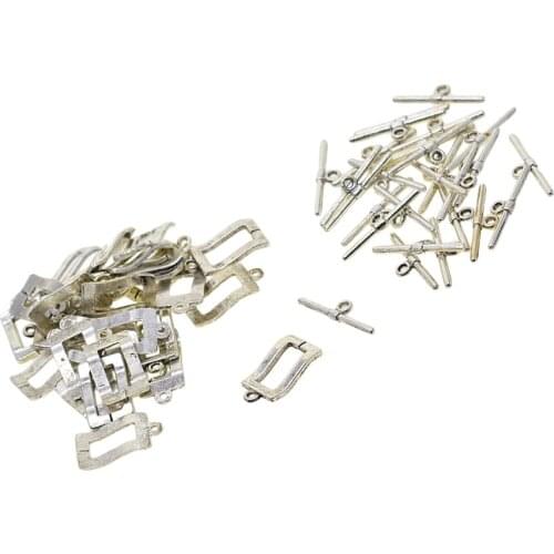 30Sets Rectangle OT Toggle Clasps Antique Clasp Connector Jewelry DIY