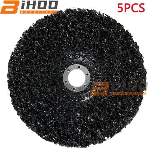 180mm 5PCS Poly Strip Disc Abrasive Wheel Paint Rust Remover Clean Sanding Wheels For Motorcycles Durable Angle Grinder Car