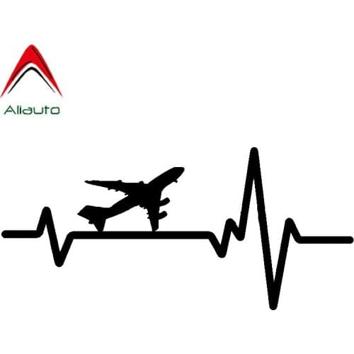 Aliauto Creative Car Sticker Root Antenna Show The Rate of Twists and Turns Airplane PVC Reflective Decal Parts Pattern,17cm*8cm