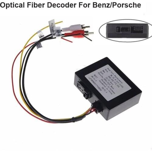 Car Stereo Radio Optical Fiber Decoder Box for Mercedes Benz E GL R CLS SLK CLASS Porsche Cayenne 911 boxster cayman bose audio