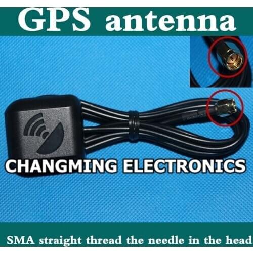 SMA car GPS antenna SMA straight head Navigation antenna High quality signal General antenna(working 100% Free Shipping)1PCS