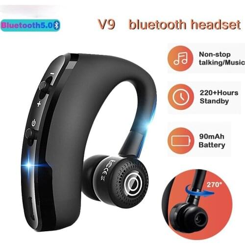 V9 New Wireless Headphones Bluetooth Ear-hook Gaming Headsets Waterproof Sports Earbuds For Xiaomi Huawei Iphone Music Earphones