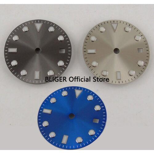 28.5mm Pure Luminous Date Window Watch Dial Fit For MIYOTA 8215 Mingzhu 2814 Automatic Movement D124