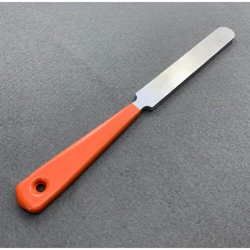 FLEOR Guitar Double-Edge Fret File Tool Fret Crowning File Stainless Steel With Rubber Handle