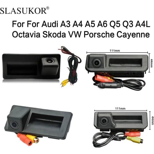 HD night vison Rear View Camera For Audi A3 A4 A5 A6 Q5 Q3 A4L Octavia Skoda VW Porsche Cayenne HD View Back Camer NTSC