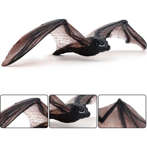 Flying Fox Bat Wild Animal Figure Simulation Model Toy Collector Decor Adult Toy Gift Kids Educational Cognitive Statues Toy