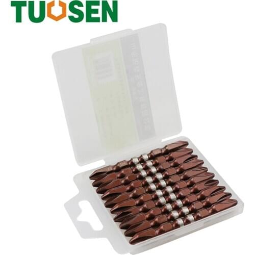 10PCS Double Cross Screwdriver Bit Set ph2 Precision Impact driver Magnetic Anti Slip Electric Tool 65mm Length Screw Driver