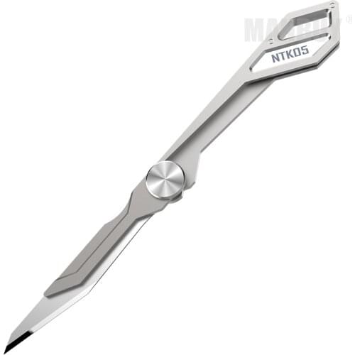 NITECORE NTK05 Ultra-Tiny Titanium Keychain Knife mini Self-defense Multi-Functional Retractable Outdoor Hunting Camping Fishing