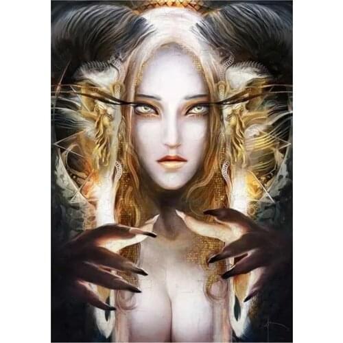 New Arrivals 5D DIY Full Round Diamond Painting Anime Girl Cross Stitch 3D Embroidery Rhinestone Mosaic Home Decor Gift Y425