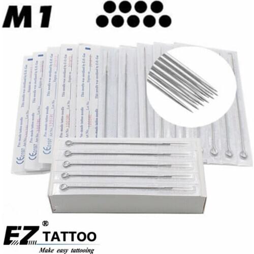 50pcs/box Disposable Sterilized Tattoo Needles Magnum M1 M2 Needles Stainless Steel for Tattoo grip Tattoo tips free shipping
