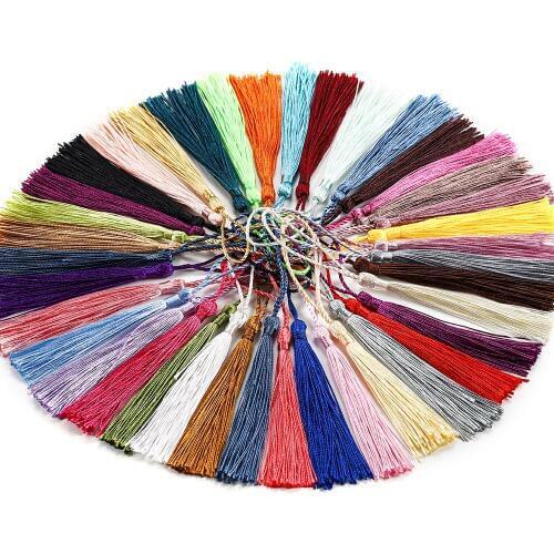 30pcs/lot Hanging rope 70mm Silk Tassel Fringe Pendant For DIY Earrings Necklaces Jewelry Making Finding Accessories Supplies