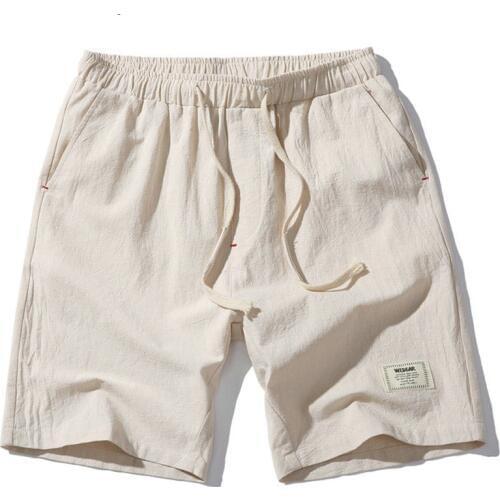 2020 Hot Fashion Men Short Pants Summer Linen Men Shorts Casual Slim Solid Beach Bermuda Shorts