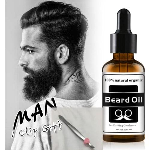 30ML Men Beard Grooming Products Accelerate Facial Hair Grow Beard Essential Oil Bottle Moisturizing Smooth Dashing Gentle TSLM1
