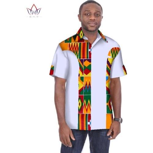 Traditional Mens African Clothing Men Shirts Short Sleeve Dashiki Men African Print Shirt Plus Size Mens Clothing 6XL