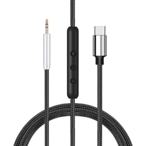 USB Type C To 2.5mm Nylon Braided Cable for Bose 700 NC700 Quiet Comfort QuietComfort QC 25 35 QC25 QC35 II OE2 OE2I Headphones