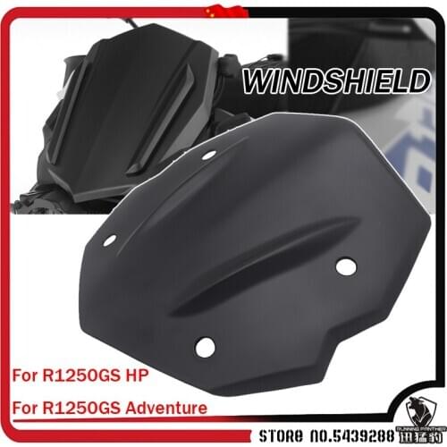 Front Windshield black For BMW R1250GS HP R 1250 GS HP 2018 2019 2020 R1250GS Adventure ADV Windscreen Airflow Wind Deflector