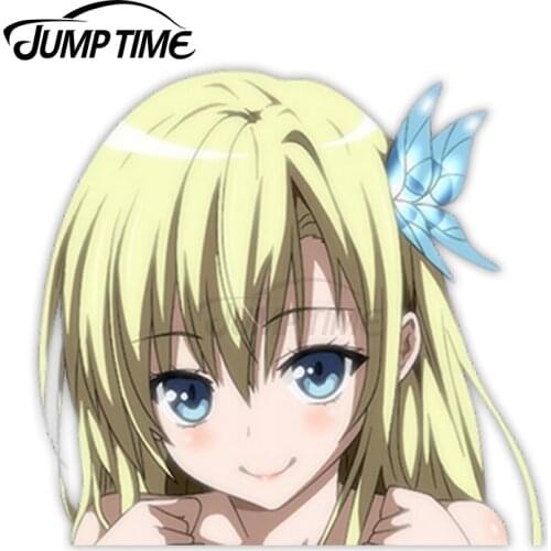 Jump Time Boku wa Tomodachi ga Sukunai Kashiwazaki Sena 72 Cute Anime Girl Peeker Vinyl Decal Window Waifu Car Stickers