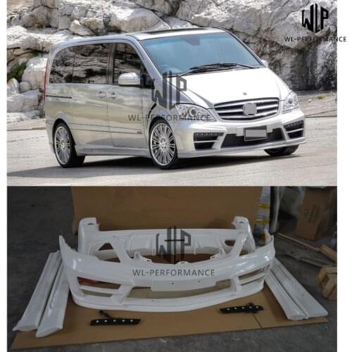 W639 FRP unpainted Car body kit Front Rear bumper Side skirts For Mercedes-Benz W639 Viano Car styling 12-15