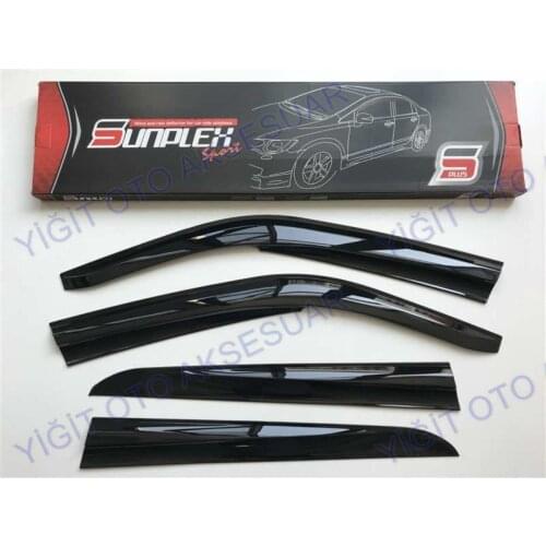 For RENAULT SYMBOL Rain Wind Deflector 2008-2012 Sunshade Curtains Car Windshield Auto Accessory Universal Spilitter Mud Flaps