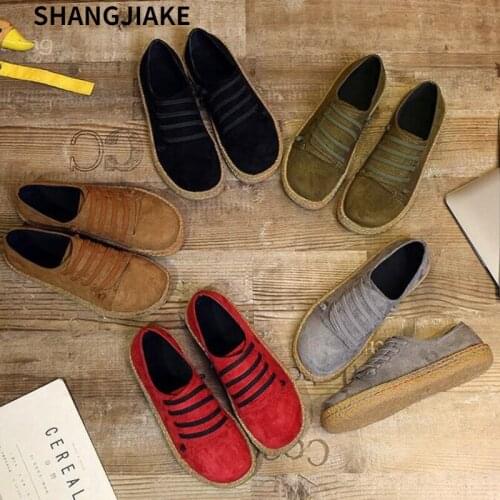 Korean Flat Shoes Womens Leisure One-word Foot Thick-soled Peas Shoes Comfortable Feet Lazy Shoes Single Shoes Women