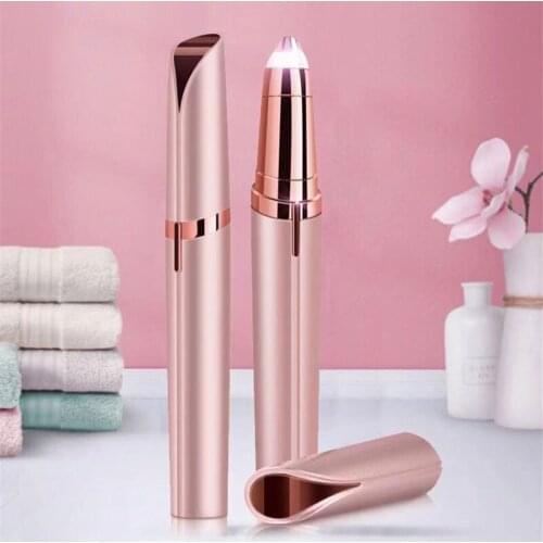 Lady Electric Eyebrow Trimmer Mini Pen Hair Razor USB Charge Painless Eye Brow Epliator Face Body Shaver Tools
