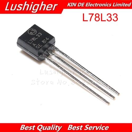 10PCS L78L33ACZ TO-92 78L33 L78L33 TO92 L78L33A 3.3V Voltage Regulator