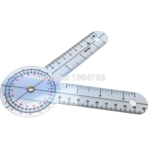 150mm Goniometer Angle Medical Ruler Plastic PVC protractor
