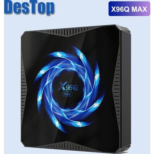 20pcs /lot X96Q MAX Smart TV Box Android 10.0 4GB RAM 32/64GB ROM Allwinner H616 2.4G/5.0G WiFi BT5.0 4K HDR Media Player