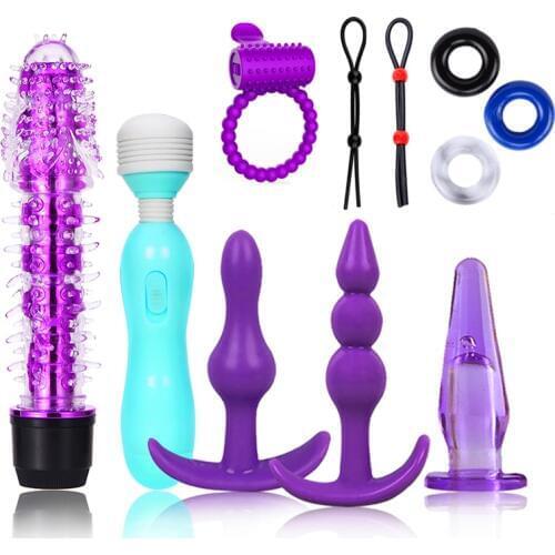 Anal Vibrator Butt Plug Set Magic Wand Dildos For Women Clitoris Stimulator Sex Toys For Men Prostate Massager Erotic Sex Tools