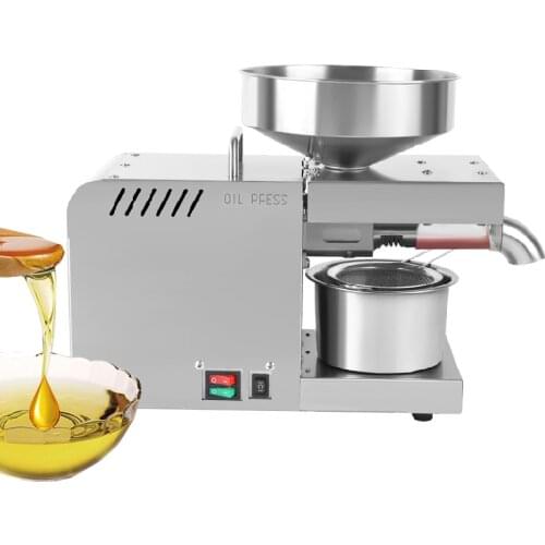 Automatic Stainless Steel Oil Press Machine Sunflower Seeds Almonds Oil Commercial Home Oil Extractor Expeller