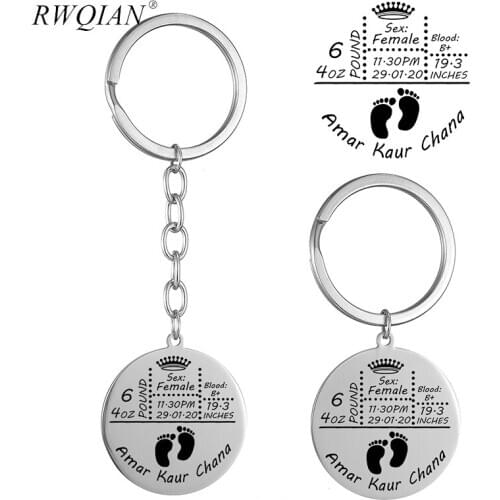 Custom Couple Keychain Customized Personalized Stainless Steel Printed Photo Text Key Chain Key Ring For Men Women Jewelry 2020