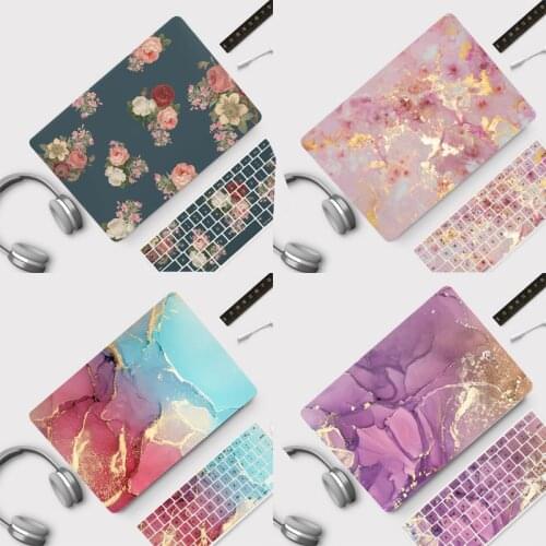 13 Inch Laptop Cover for Macbook Air Pro Retina 11 13 15 16 Touch Bar Mac Case for Macbook A1932 A1466 A2251 with Keyboard Cover