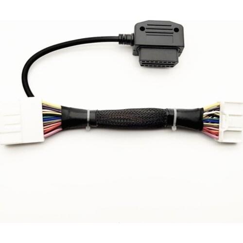 26 pin male female connector Tesla model3 OBD II adapter diagnostic harness electronic cable CNH-TM3O2-26C of new energy vehicle