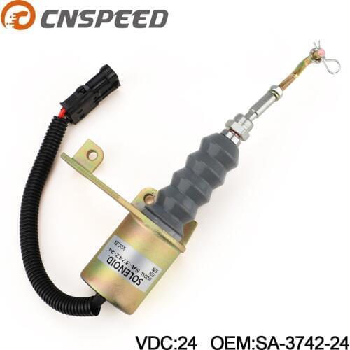 Shutdown solenoid kits for RSV governor & 24 V 3974947, Z3900107 SA-3742-24, 1751ES for left-hand mounting