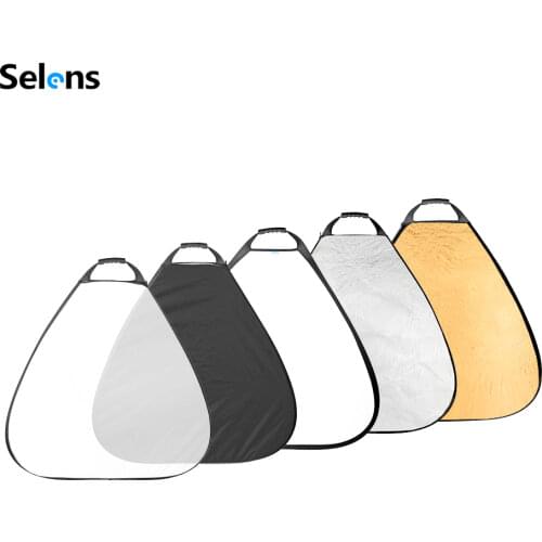 Selens 5-in-1 Triangle Reflector with Handle for Photography Photo Studio Lighting & Outdoor Lighting