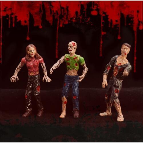 Halloween Props Doll Action Figure Classic Movie Name The Talking Read Zombie 6pcs