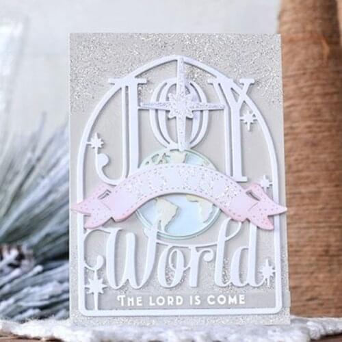 Joy World card Metal Cutting Dies Stencil Scrapbooking Photo Album Card Paper Embossing Craft DIY