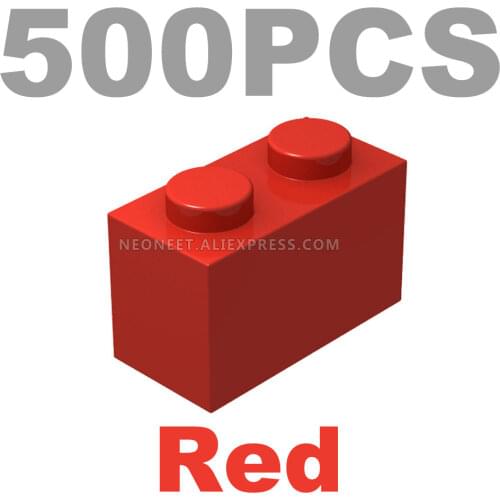 For 3004 93792 1x2 High-tech Changeover Catch Building Blocks Parts MOC DIY Educational Classic Brand Gift Toys Red