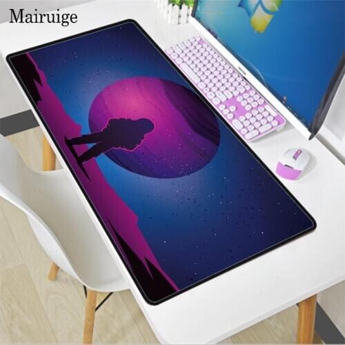 Astronaut Space Pictures Kawaii Lockedge Anime Mouse Pad Large Mousepad Gaming Accessories Rubber PC Computer Keyboard Desk Mat