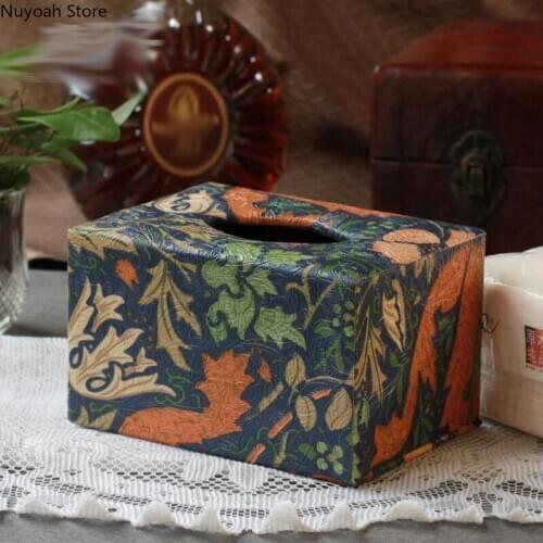 Creative Leather Tissue Box Multifunctional Storage Box Bathroom Supplies Tissue Box Nordic Simple Home Living Room Decoration