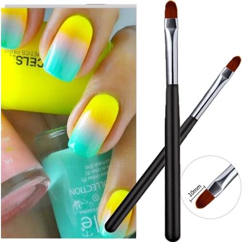 Fashion Nail Painting Brush Nail Blooming Pen Black Handle Painting Brushes Nail Art Tool Coating Drawing Pen Diy Manicure Tool