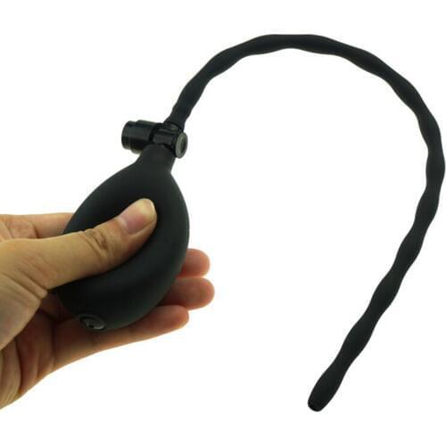 Inflatable Penis Plugs Urethral Catheter Urethra Catherter Male Chastity Penis Plug Silicone Catheter Dilator Sex Toys for Man