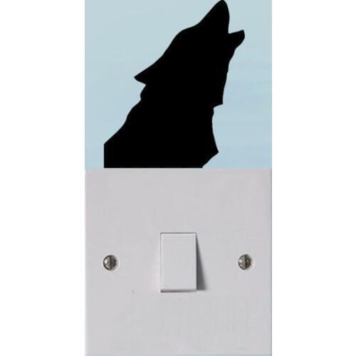 Wall Decal Vinyl Switch Sticker Decor Wolf Animal Art For Living Room 3SS0290