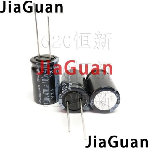 20PCS NEW RUBYCON YXA 100v470uf 16X25MM 105 degrees Aluminum electrolytic capacitors yxa 470UF 100V 470UF/100V