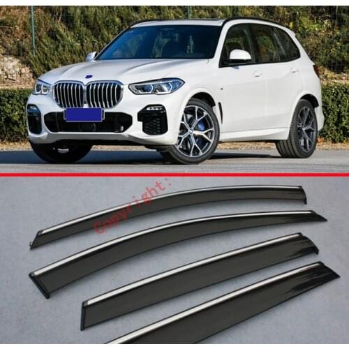 Plastic Exterior Visor Vent Shades Window Sun Rain Guard Deflector For BMW X5 2019 2020