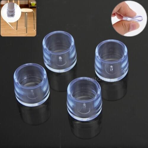 S-home 4x Rubber Furniture Table Chair Leg Floor Leg Feet Cap Cover Protectors Round jun14