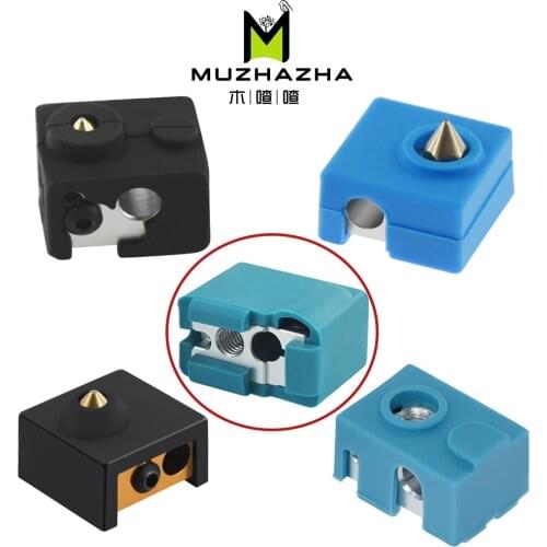 3D Printer V6/MK7 MK8 MK9/CR10/Volnaco Silicone Socks Heater Block Protective Silicone Insulation Cover For Hot End Heat Block