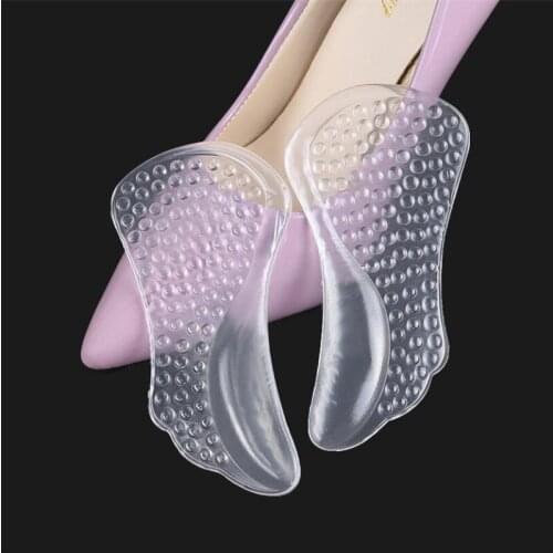 1 Pair Silicone Insoles for Women Shoes Orthotic Arch Support Gel Pads Non-slip Pain Relief Flat Feet Shoes Insoles